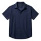 thumbnail image 4 of Tops de Hombro Frío Textura de la Camisa de los Hombres Botón de la Camisa Casual Forro de Manga Corta Collar Plano Top Casual de Moda Diario, 4 of 7