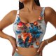thumbnail image 1 of Fotbe 3D Butterfly Sujetador Deportivo Largo sin Aros para Mujer con Almohadillas y Soporte Medio, Transpirable y Absorbente, Camiseta Tipo Chaleco o Tank Top-Medium, 1 of 8