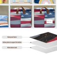 thumbnail image 6 of Rectangle Storage Basket with Handles Eagle Flag Collapsible Storage Bin Large Storage Bins Decorative for Clothes Toys Bedroom, 6 of 8
