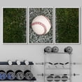 thumbnail image 2 of wall26 Framed Canvas Print Wall Art Baseball on White Foul Line in Field Sports Athletes Photography Modern Rustic Scenic Relax/Calm Colorful for Living Room, Bedroom, Office - 16"x24"x3 WH, 2 of 5