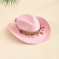 thumbnail image 4 of OUSITAID 1pc Kid‘s Western Cowboy Hat - Suitable For Festivals  Parties  Traveling And More, 4 of 6