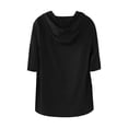 thumbnail image 5 of Yiaimeir ‌Men's Hooded Hemp T-shirt Thin Loose Fit Summer Casual Short Sleeve‌, 5 of 5
