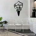 thumbnail image 3 of Craftnamesign Ice Cream Shop Metal Wall Art with LED Lights, Ice Cream Lovers Home Decor, 3 of 5