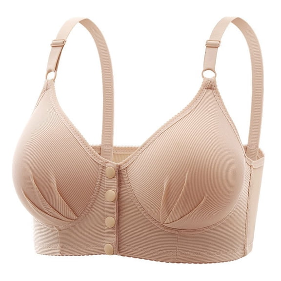PRfgtbd Soft Bras for Women Wireless Bras For Women Full Coverage Bralette Front Closure No Underwire Comfortable Bra Breathable Versatile T-shirt Bra