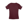thumbnail image 6 of Sport-Tek Ladies Colorblock PosiCharge Competitor Tee-2XL (Maroon/ Silver), 6 of 6