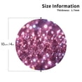 thumbnail image 2 of Glitter Sparkles Shimmer Set of 6 Faux Leather 4 Inch Coasters Drinks Tabletop Home Dinning Round Shape, 2 of 6
