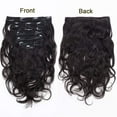thumbnail image 2 of Full Head Clip in Hair Extensions Body Wave Human Hair Brazilian Virgin Hair Double Weft 7Pcs/lot 100g/set, 2 of 9