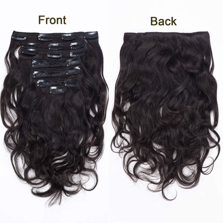 100% Human hair 7Pcs Full Head Clip In Extensions 7pcs 15 main image 2