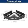 thumbnail image 3 of Carrito de ducha NearMoon de acero inoxidable 304, paquete de 2 unidades, negro mate, 3 of 6