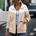 thumbnail image 2 of Lnmiateer Womens Long Sleeve Zip Up Hooded Sweatshirt Lightweight Casual Full Zip Jacket Fashion Outerwear for Autumn & Winter, 2 of 9