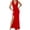 Red, variant on Wdgfv Women Sleeveless V Neck Split Evening Long Dress