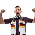 thumbnail image 3 of 4 bufandas tradicionales de punto de fútbol para aficionados de la selección nacional, ideal para eventos deportivos y porristas, con diseño de la bandera de Alemania, 3 of 7