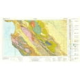 thumbnail image 2 of Jennings 18x12 White Modern Wood Framed Museum Art Print Titled - Santa Cruz Sheet California Mines - Jennings 1955, 2 of 4