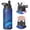 Black-5, variant on Galaxy Insulated Water Bottle with Straw & Cleaning Brush – 18oz | Leakproof, BPA-Free, 304 Stainless Steel, Wide Mouth, Travel Mug for Car, Gym, Office, Starry, Christmas Thanksgiving Gift