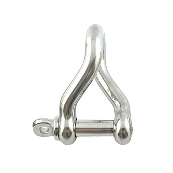 US STAINLESS Stainless Steel 316 Twist Shackle (3/8" (10mm) Twist Shackle)
