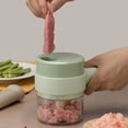 thumbnail image 1 of Electric Vegetable Cutter Set Handheld Garlic Chopper Onion Slicer - Mini Wireless Portable Type-C Rechargeable Food Mincer Meat Grinder Food Processor, 1 of 10