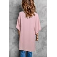 thumbnail image 1 of POGLIP Women's Pink Chic High Low Kimono Top, 1 of 6