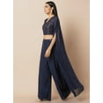 thumbnail image 3 of Indya Women's Navy Embroidered Long Shrug, 3 of 6