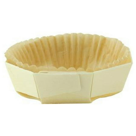 

PacknWood 210NBAKERD10 3.9 x 1.18 in. Round Baking Mold with Liner - Natural