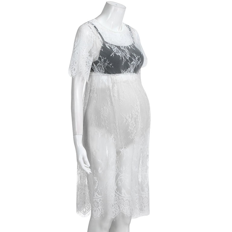 chinese dress ladies Angel Maternity Roxy Lace Baby Shower Dress main image 1