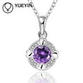 thumbnail image 2 of Jusqu'à 65 % de Réduction sur les Colliers SMihono pour Femmes Filles Pendentif en Strass Collier Cadeau de Mariage, 2 of 7