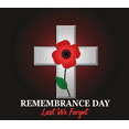 thumbnail image 3 of Red Poppy Remembrance Day Banner Cross Design Memorial Decoration Last We Forget for Commemoration Event Tribute Ceremony, 3 of 7