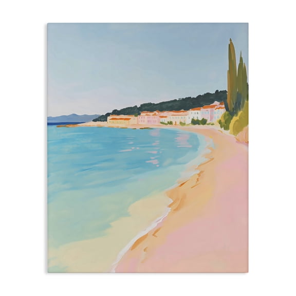 Stupell Industries Abstract Village By The Sea Canvas Wall Art, design by The Prints Vibe