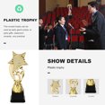 thumbnail image 3 of unbranded Troféo De Plástico Dorado Para Competición Premio Accesorio Para Escritorio, 3 of 6