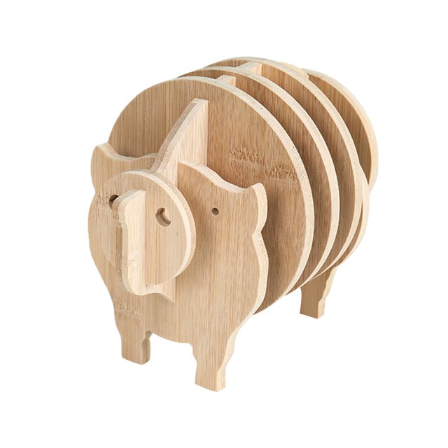 Xihbxyly Posavasos de Animales, Adorables Posavasos de Oveja, Set de Regalo Personalizado con Grabado, Almohadillas Antideslizantes para Aislamiento Térmico, Ideal para El Hogar y La Oficina, Un Toqu