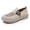 Beige, variant on CHICVOMEY Women's Breathable Slip-On Walking Shoes Lightweight Soft Sole Comfortable Loafers for Women Non-Slip Casual Shoes for Walking Travel Work