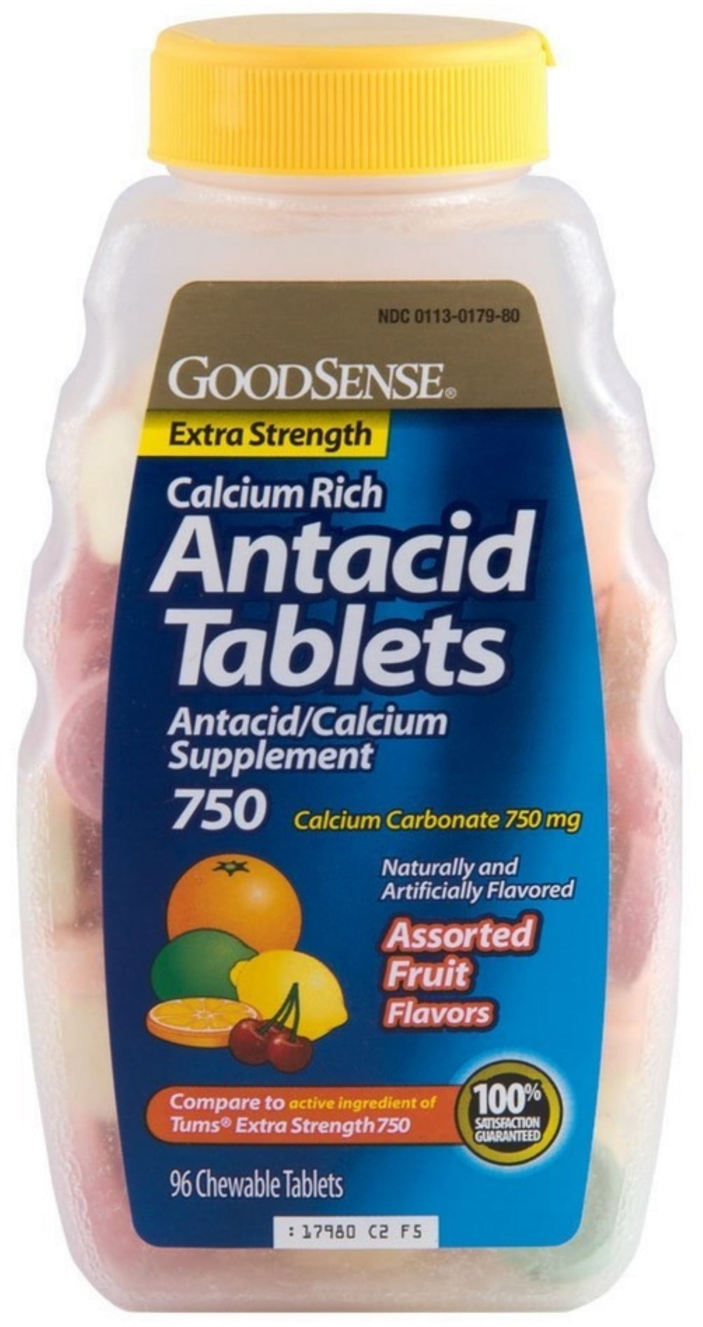 Good Sense Calcium Antacid Tablets, Assorted Fruit Flavors, 750 mg 9 96