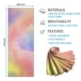 thumbnail image 2 of Pastel Rainbow Clouds Hot Yoga Mat Towel Non Slip for Hot Yoga - Quick-Drying Yoga Mat Cover with 4 Corner Pockets with Travel Bag - Hot Yoga Towel Non Slip 74"x26", 2 of 6