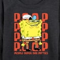 thumbnail image 3 of SpongeBob SquarePants - People Order Our Patties - Women's Lightweight French Terry Long Sleeve Shirt, 3 of 6