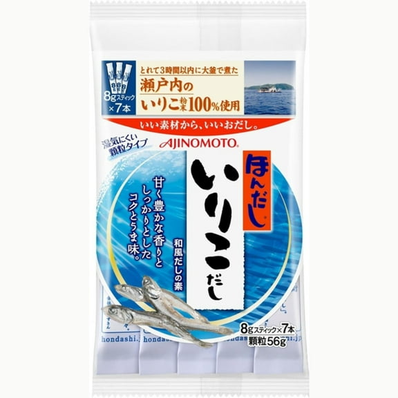 Ajinomoto Hondashi Iriko Dashi Authentic Japanese Soup Stock 8g 7 Sticks Premium Flavor Enhancer - Tokyo Snack Land