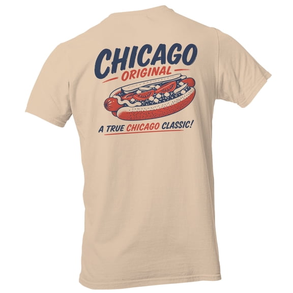 Smartprints Chicago Original Men's T-Shirt Natural, Cotton, S
