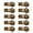 yellow, variant on 10Pcs Leather Toggles Button Leather Sew On Toggles Closures For Knitwear Jackets Windbreaker Coat Clothing Sewing Craft