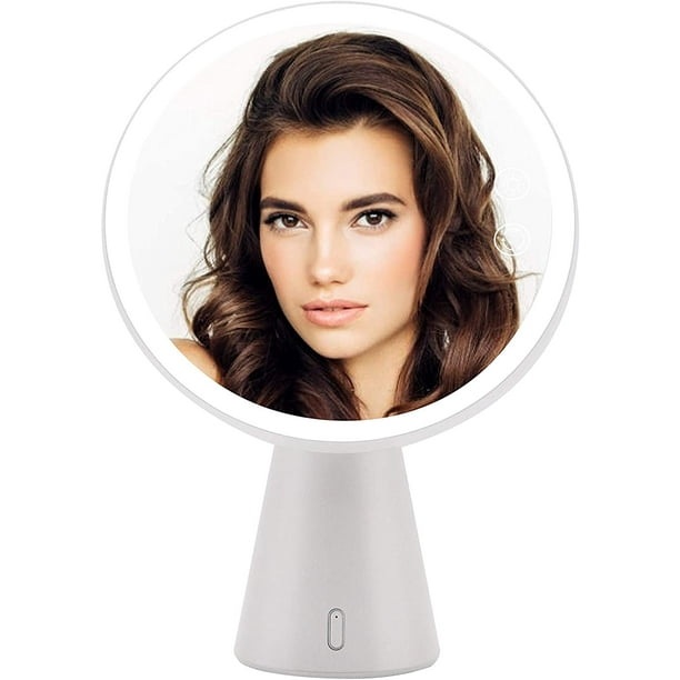 Impressions Luna Makeup Mirror With Led, Vanity Mirror With Lights And Desk Bluetooth