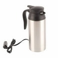 thumbnail image 3 of Hervidor eléctrico de acero inoxidable para coche, 750ML, café, té, termo, taza calentadora de agua, 12V Jadeshay  A, 3 of 8