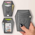 thumbnail image 3 of Minimalist Coffin Wallet - Small Front Pocket Goth Wallet -  Wallet for Women and Men-Witchy Goth accessory, 3 of 7