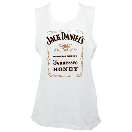Jack Daniels Tennessee Honey Women's White Muscle
