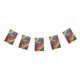 thumbnail image 1 of Adornos para el hogar del partido del festival de del empavesado de la secuencia impresa multi-estilo Rainbow 20pcs Sunnimix Banderas de cuerda al aire libre, 1 of 5