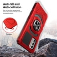 thumbnail image 7 of SpyCase for Nokia G400 5G Case with Tempered Glass Screen Protector Ring Kickstand Phone Case Cover - Red, 7 of 7