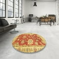 thumbnail image 3 of Ahgly Company Indoor Rectangle Abstract Orange Red Oriental Area Rugs, 2' x 5', 3 of 6