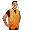 thumbnail image 5 of 10-Pack of Cordova V210P5XL Type R, Class II, Orange Mesh Vest, Hook & Loop Closure, 2-Inch Silver Reflective Tape, 5X-Large, 5 of 5