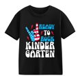 thumbnail image 4 of XXWXYD Patriotic Print Crewneck T-Shirt, Red White Blue Cotton Short Sleeve Top, Memorial Day Apparel for Toddlers Kids 2-13 Years, 4 of 8