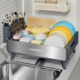 thumbnail image 1 of LIONONLY Dish Drying Rack with Drain Board, 304 S, 1 of 7