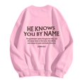thumbnail image 5 of Girls Sweatshirt Kids Winter Print Crew Neck Sweatshirt Long Sleeve Pullover Hoodless Top Pink 13-14 Years, 5 of 7