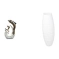 thumbnail image 1 of Estatua moderna abstracta de delfín de cerámica y sencilla pantalla para lámpara de pie con protector de bombilla para sala de estar, oficina o dormit, 1 of 8
