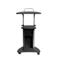 thumbnail image 6 of Techni Mobili Sit-to-Stand Rolling Adjustable Height Laptop Cart With Storage, Graphite, RTA-B002-GPH06, 6 of 9