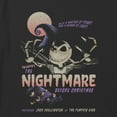 thumbnail image 2 of Girl's The Nightmare Before Christmas Jack Master of Fright Graphic Cropped T-Shirt Black Medium, 2 of 3